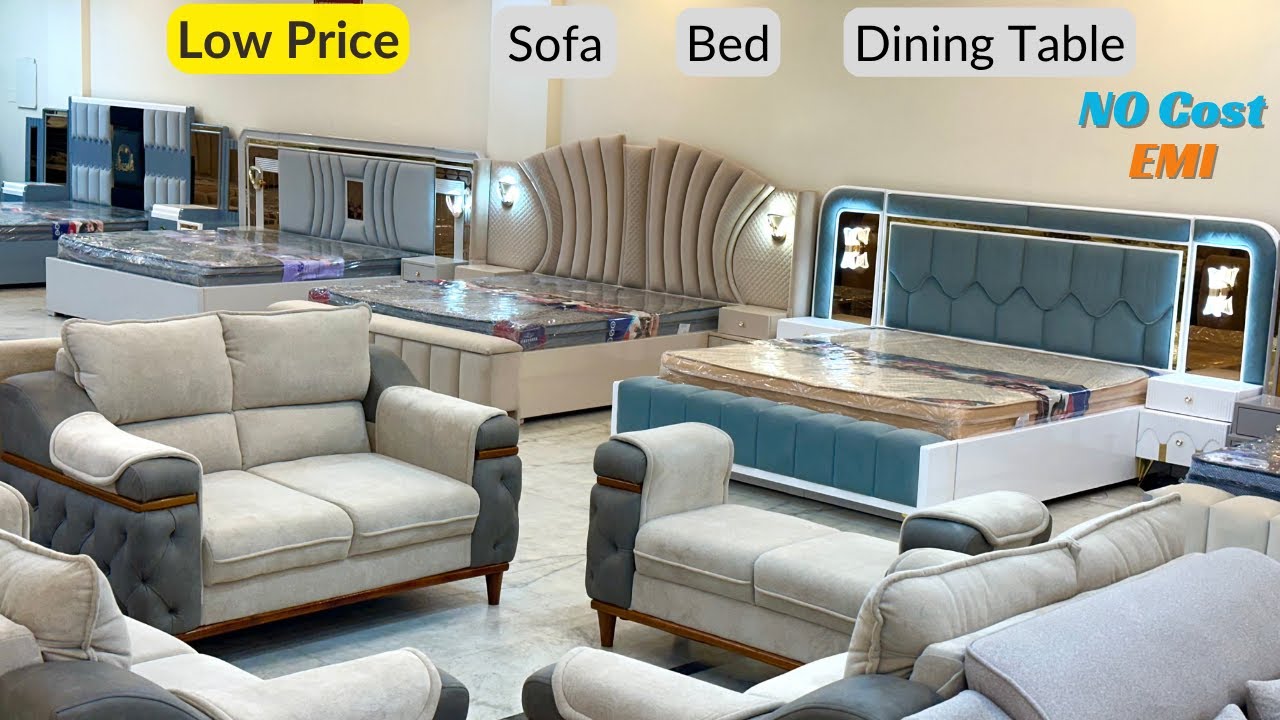 Trending Furniture at Low Prices Sofa Sets Dining Tables Beds with Lamps Chair on Easy Installments