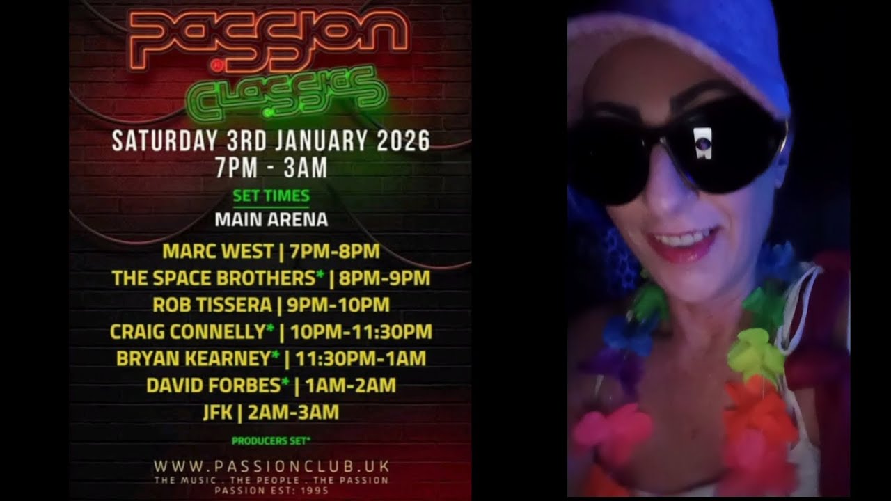 Passion Classics - Saturday 3rd January 2026 