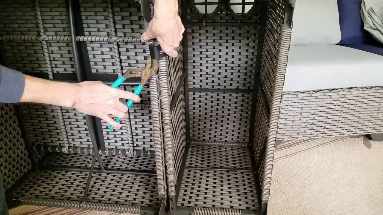 Best way to install wicker patio furniture Clips