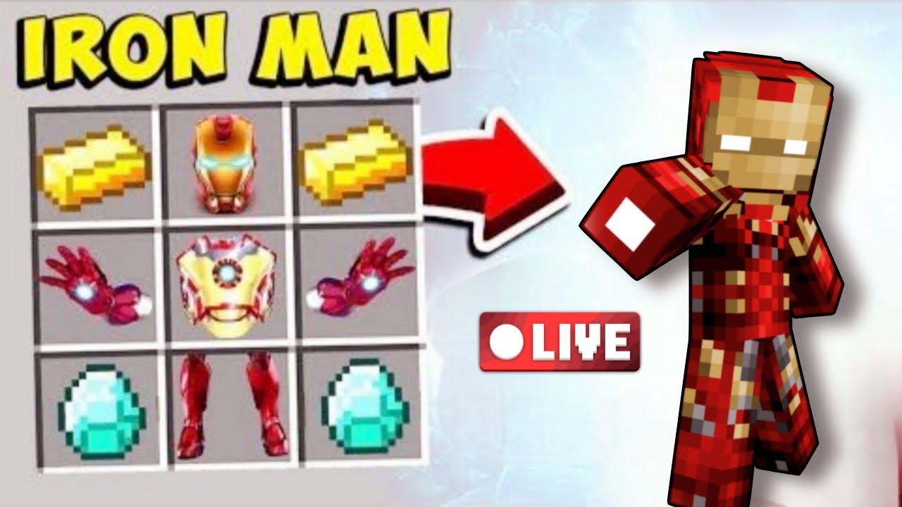 1️⃣ Minecraft Live 🔴 | But There Are Custom IRON MAN 😱🔥 | Hindi