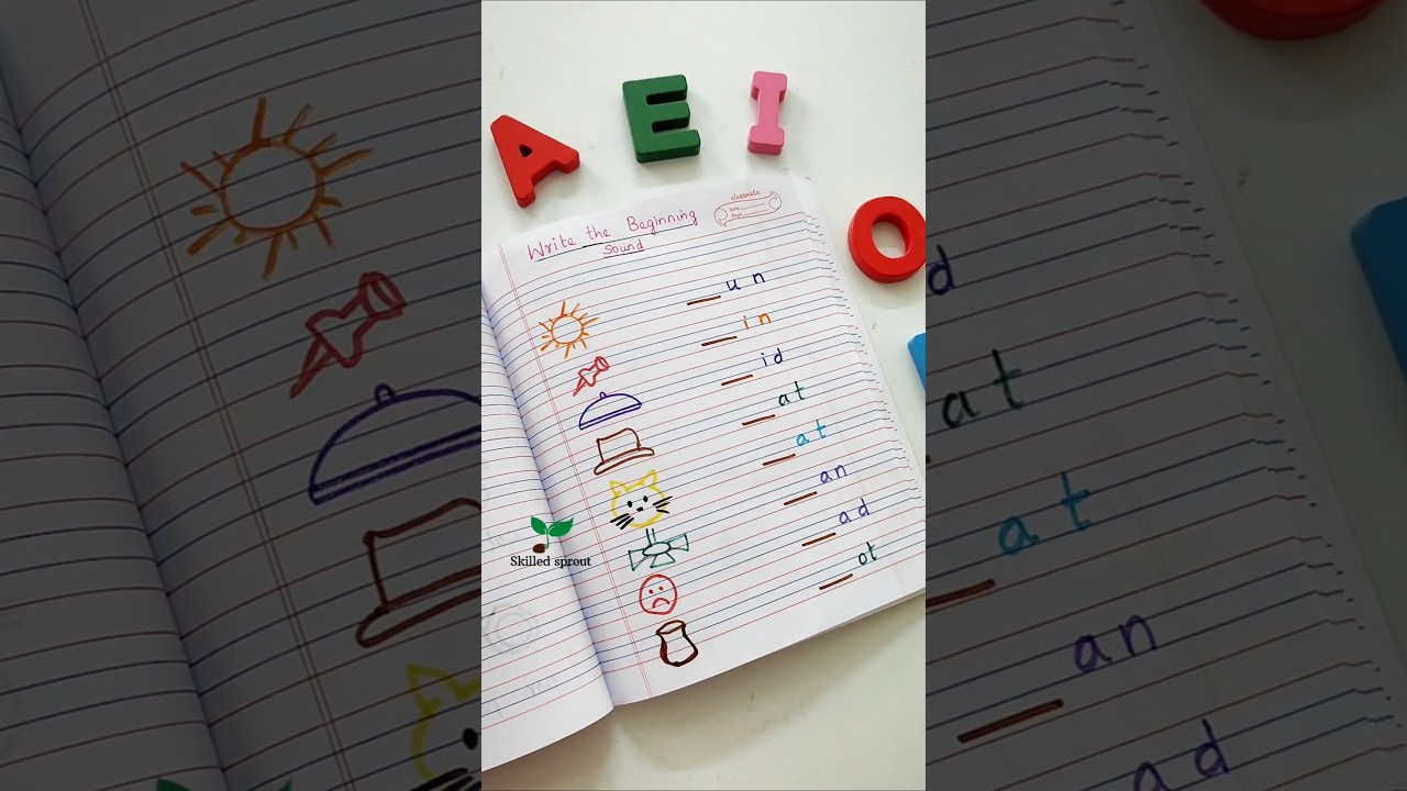 UKG English worksheet - cvc practice sheets #ukgenglishworksheet #diy #ukg #englishforkids