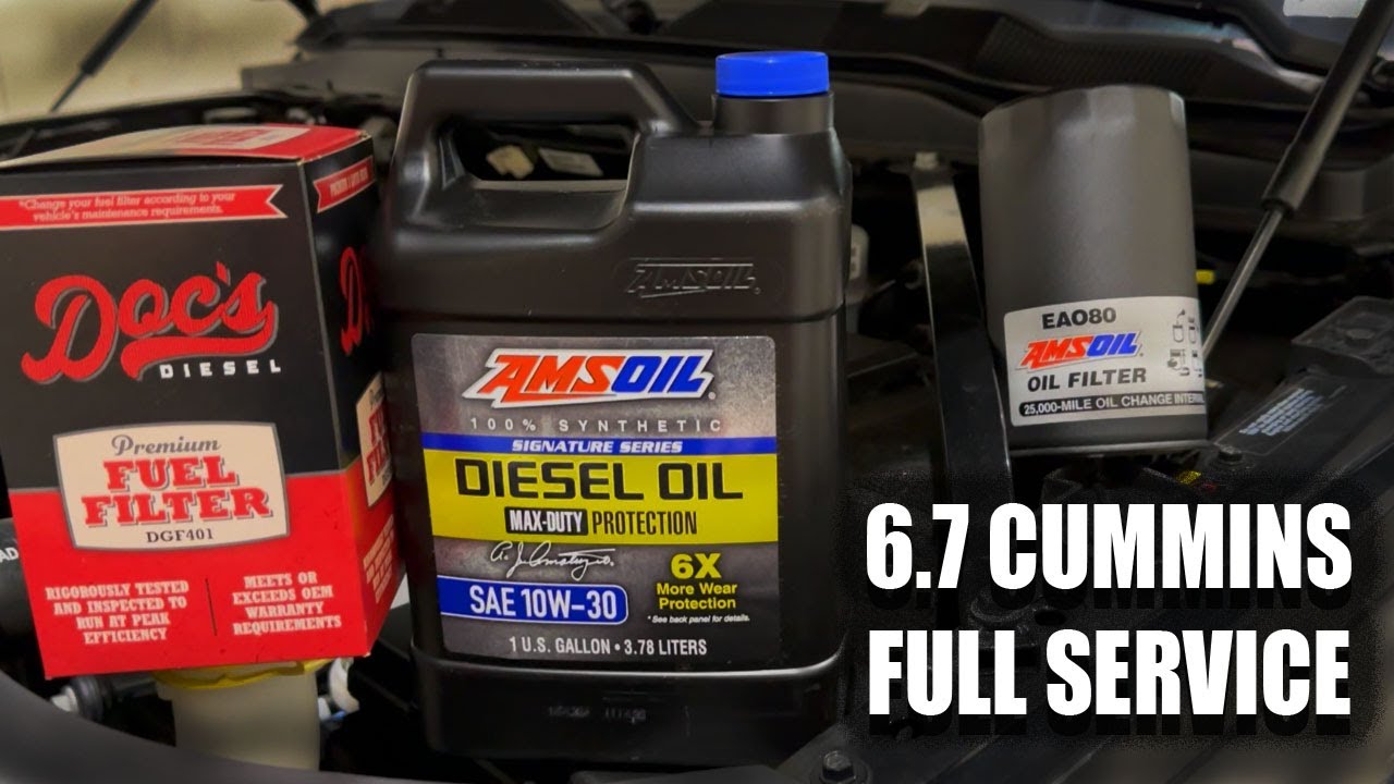 6.7 Cummins Oil and Fuel filter change - Ram 2500 diesel - Full Service