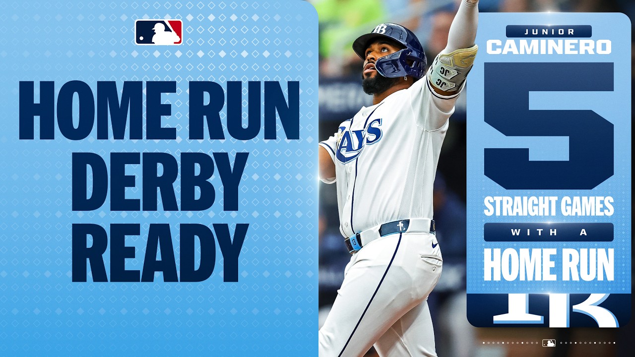 DERBY READY! 💪 Junior Caminero crushes a 438-foot home run! 💥 (7 HR in his last 5 games! 🔥)