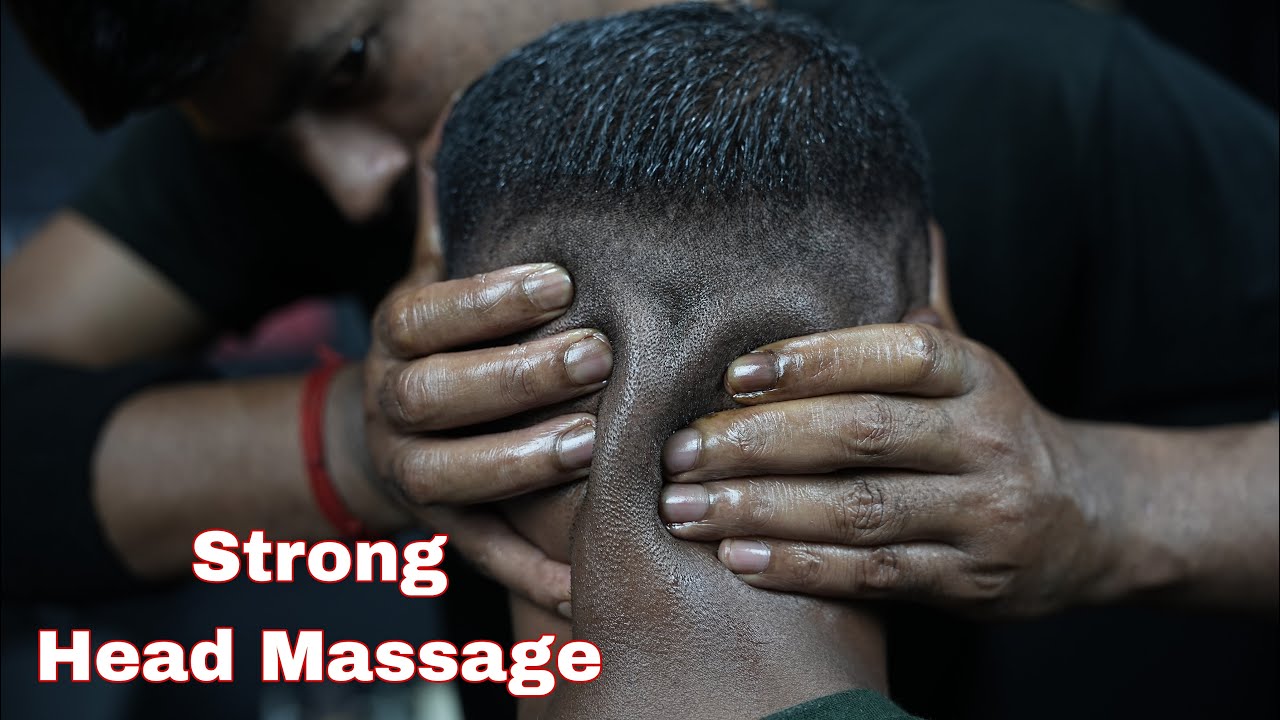 Pure Scratching And Tapping ASMR Head Massage With Super Neck Cracking | Deep Tissue Head Massage