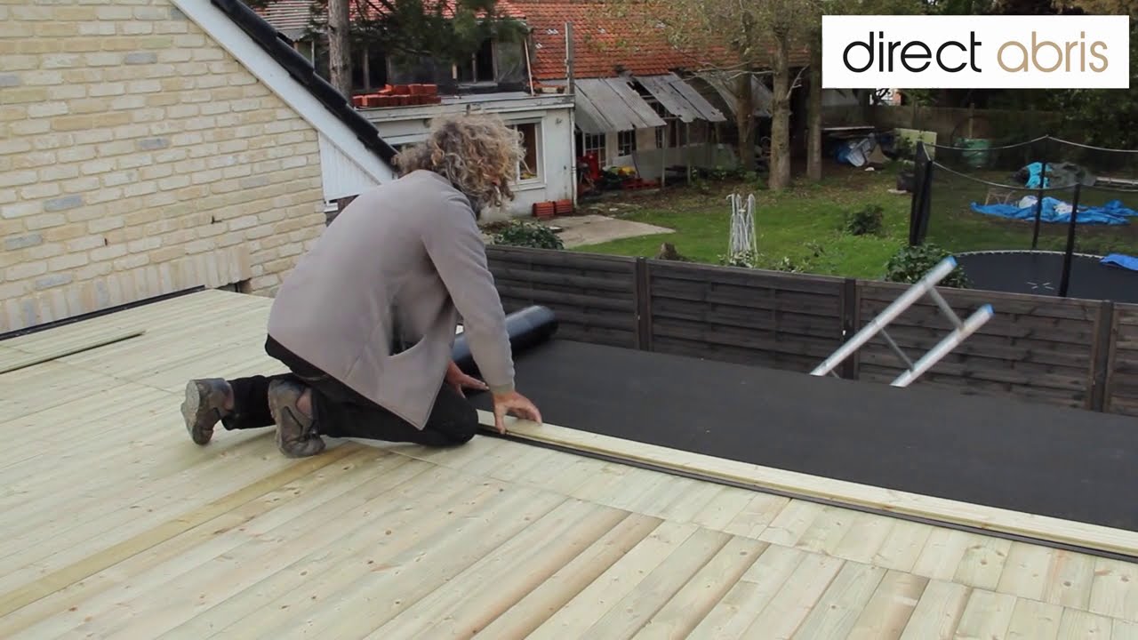 Montage carport bois Direct Abris Castellane (déclinaison Riverside)