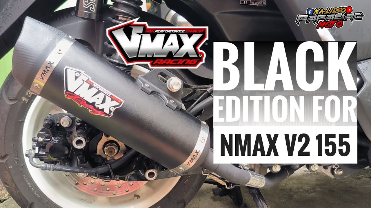 VMAX POWER PIPE / ALL BLACK EDITION / NMAX V2 155 / SOUNDCHECK / INSTALLATION / PAPAJAC MOTO