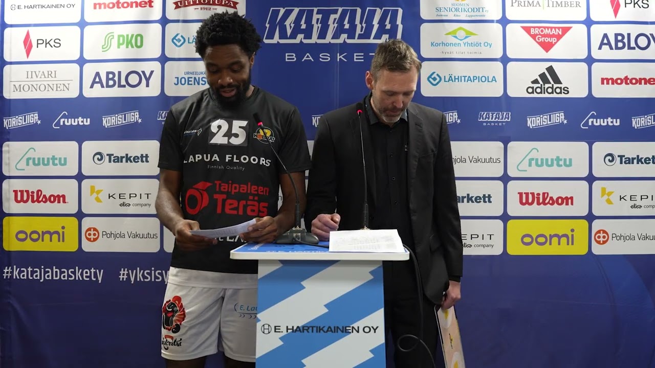 E. Hartikainen Oy Lehdistötilaisuus | Kataja Basket vs Kobrat | 103-73 (47-34) | 22.2.2026