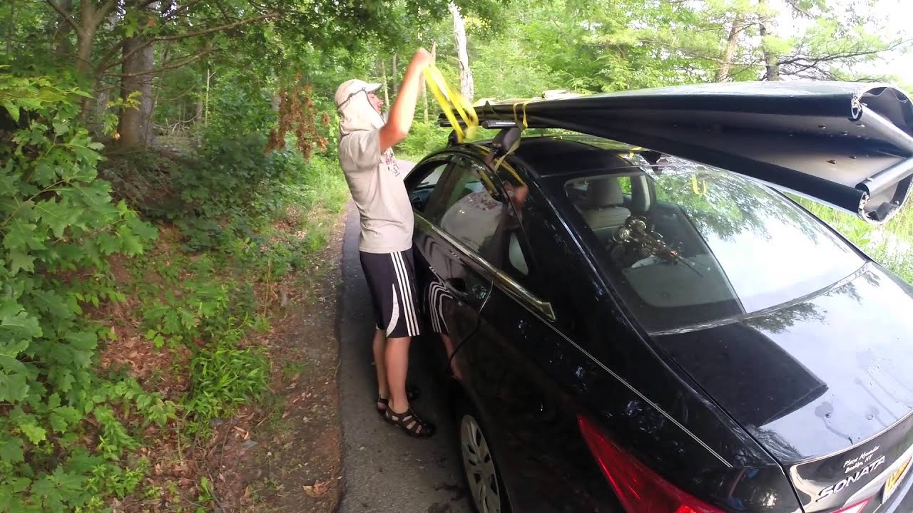 How to get the Porta-Bote on the roof rack