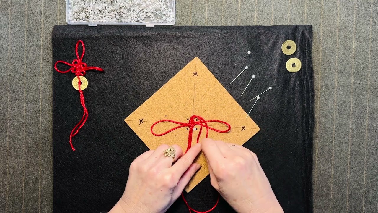 Chinese String Lucky Knot video by BeBe Khuê Jacobs