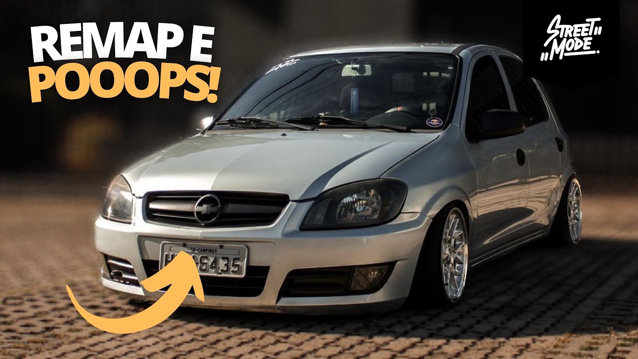 FEZ REMAP NO CELTA 1.0 COM POPS E TUDO - FICOU BOM? - STREET MODE!