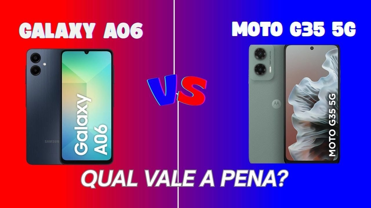 📱 Galaxy A06 vs Moto G35: Qual VALE mais a pena em 2025? 🔥 Comparativo completo!