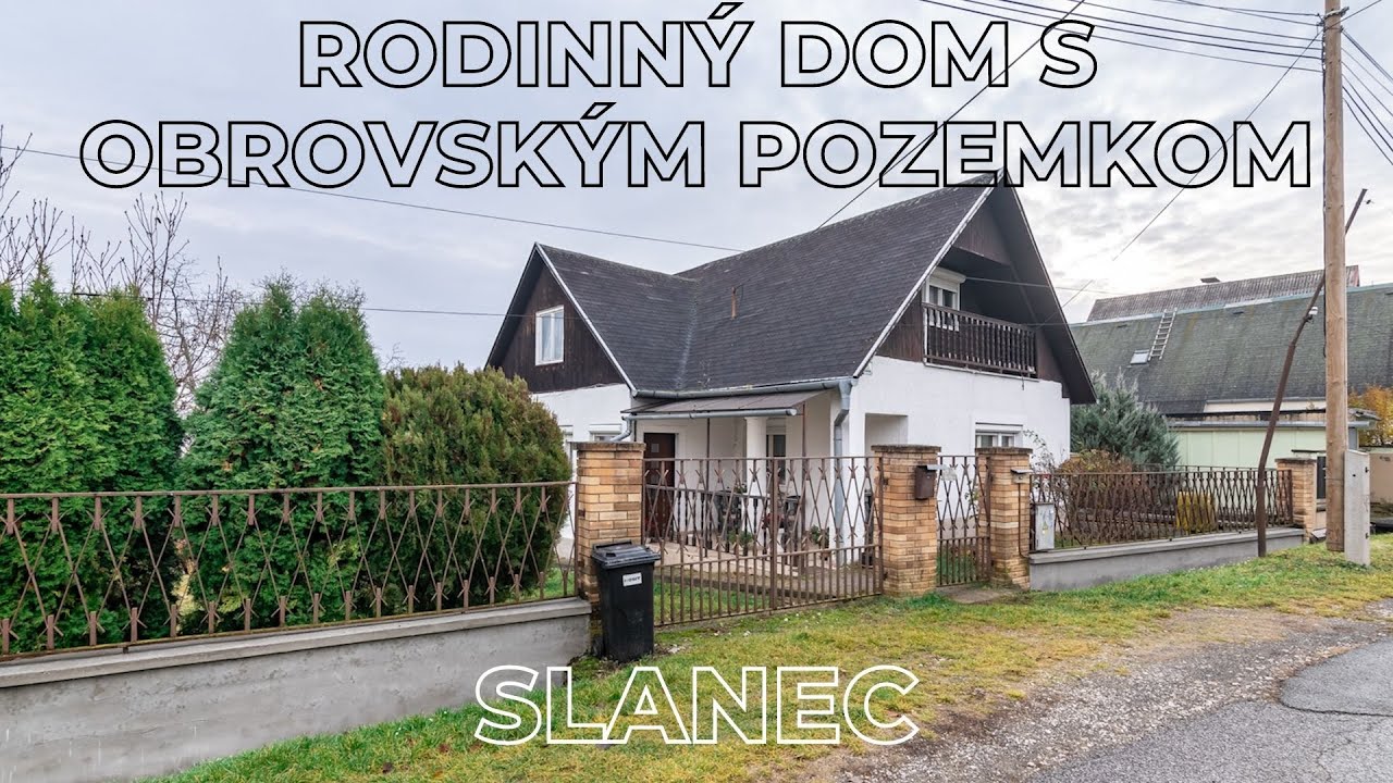 NA PREDAJ 5 IZBOVÝ RODINNÝ DOM | POZEMOK 2046m² | OBEC SLANEC