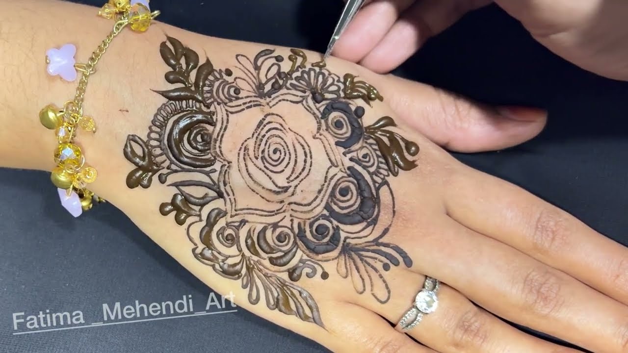 Eid special henna design | New Dubai Design | Simple & Beautiful Design Tutorial | Easy DIY
