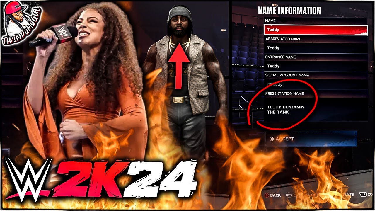Как сделать так, чтобы ваше имя было ОБЪЯВЛЕНО на WWE 2K24! (4K)