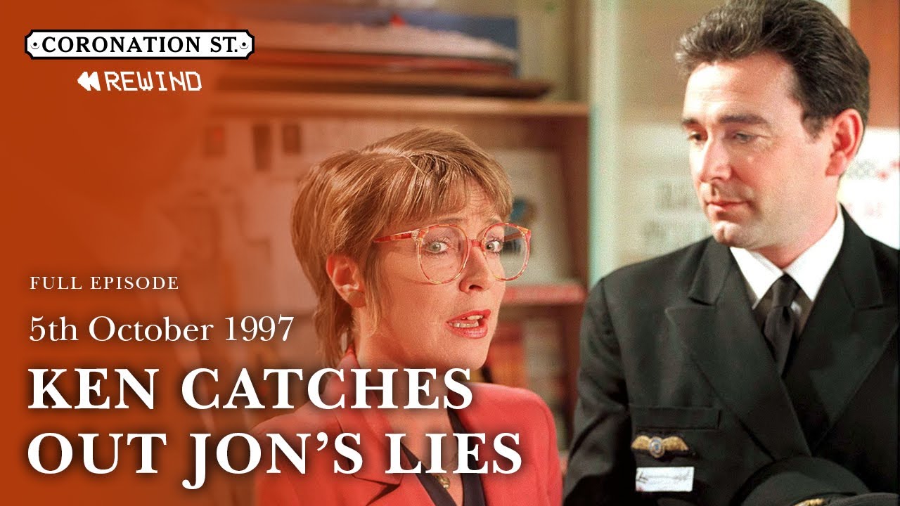 Jon's Lies Are Caught Out By Ken | 5th October 1997 | Coronation Street Rewind