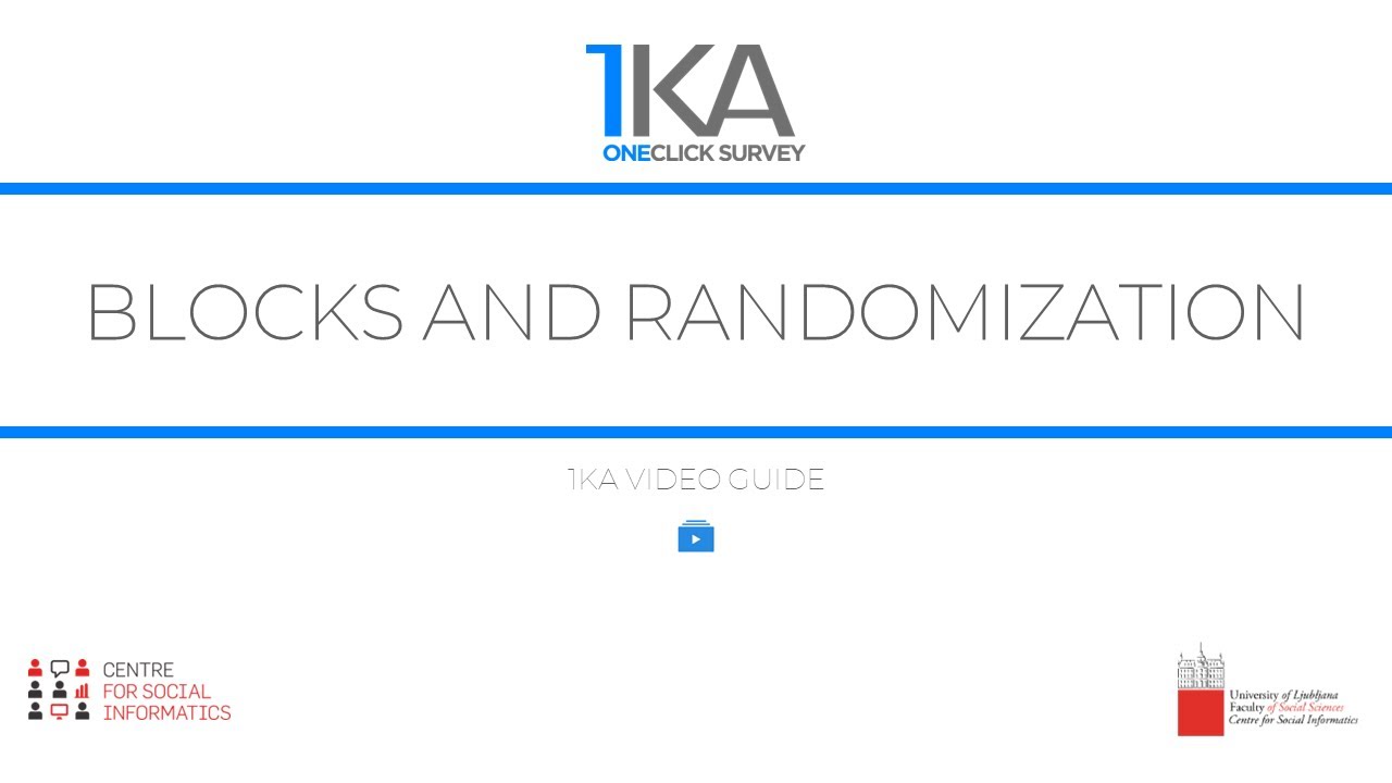 Blocks and Randomization