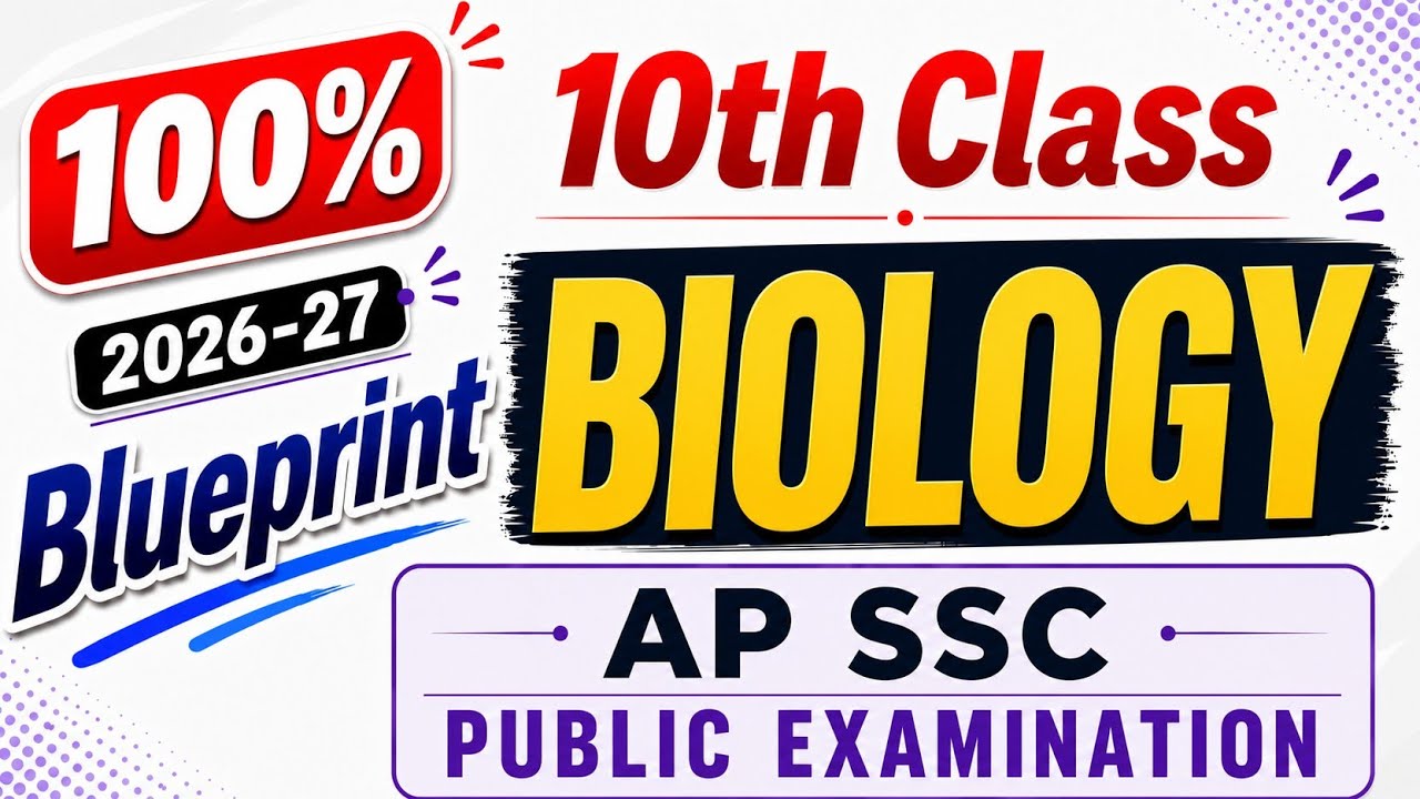 AP 10th 💯BIOLOGY Question Paper Blueprint 2026-2027 | AP 10th class BIOLOGY Format design 2026-2027