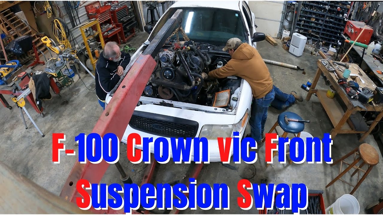 1971 F100 Build Series part 2... Crown Vic Front Suspension Removal!