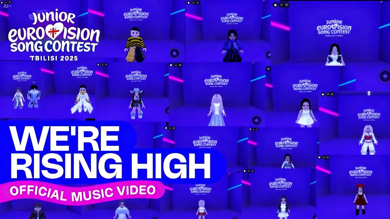 We're Rising High (Official Music Video) - Roblox Junior Eurovision 2025
