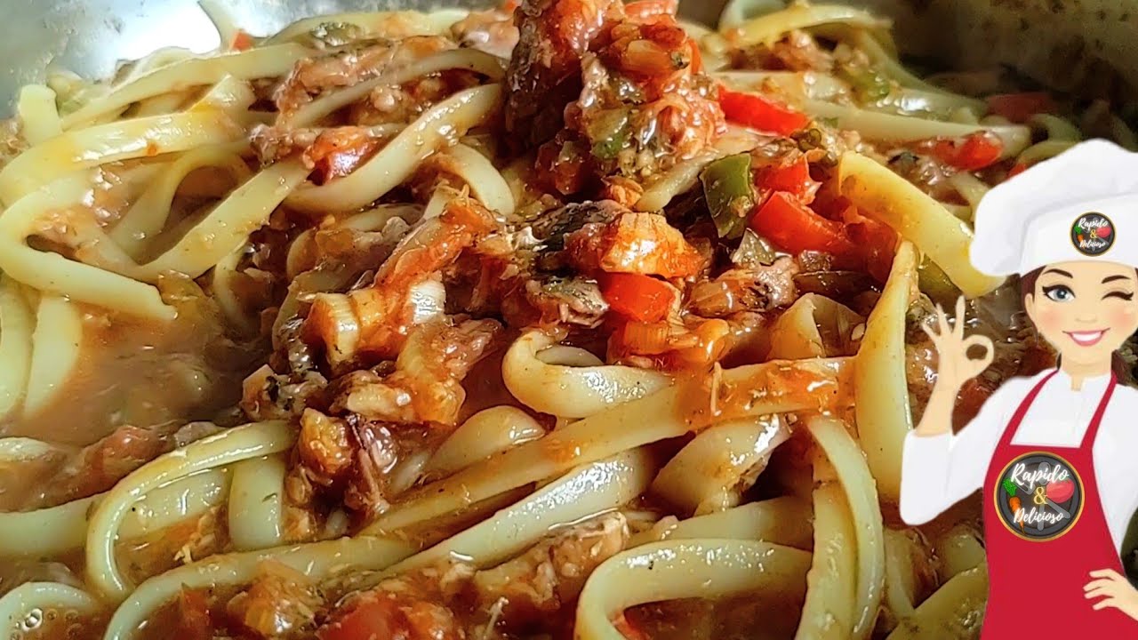 Pasta con sardinas ¡EN 5 MINUTOS!
