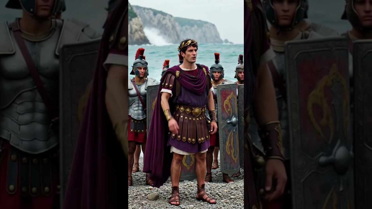 The Roman Emperor Who Attacked the Sea #ancienthistory #historyfacts