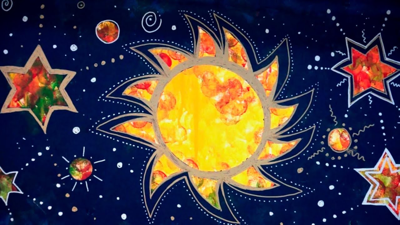 CÓMO PINTAR SOL Y ESTRELLAS. HABITACIÓN INFANTIL. DECORACIÓN