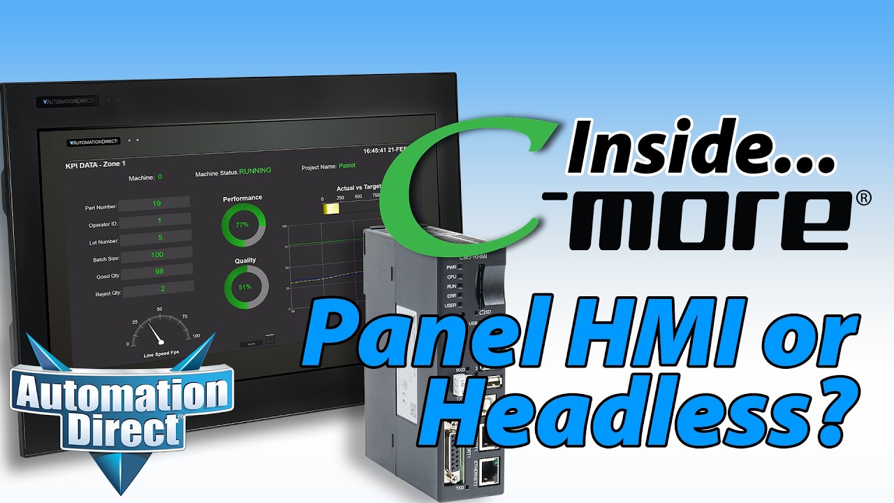 Выбор HMI: C-more Panel или C-more Headless на AutomationDirect