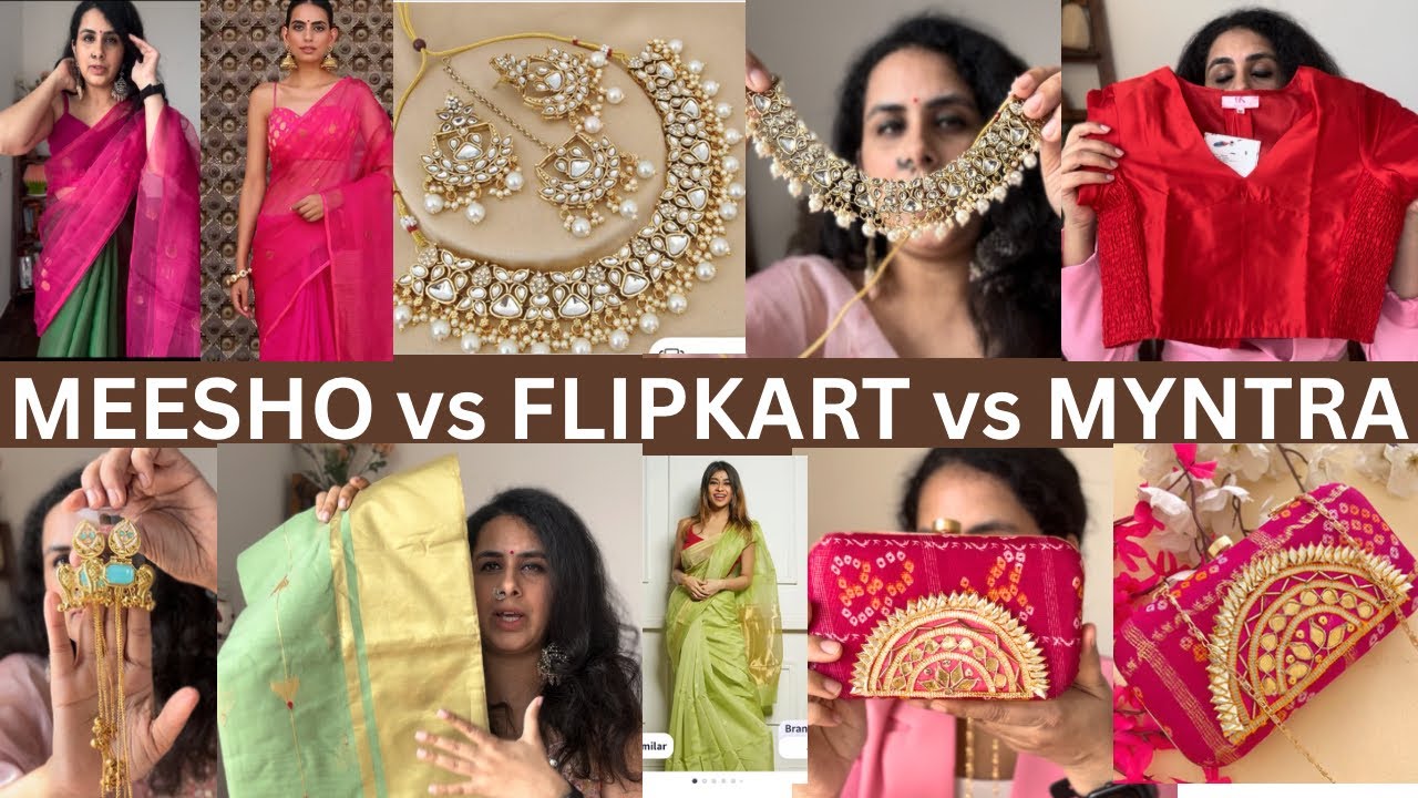 What i ordered vs What I Got from Meesho, flipkart & myntra for shadi & new year! Cheapest online 