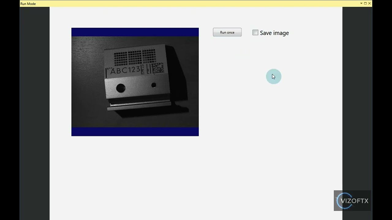 01-04 Cognex Designer VisionPro Basics - acquire, display and save image plus checkbox