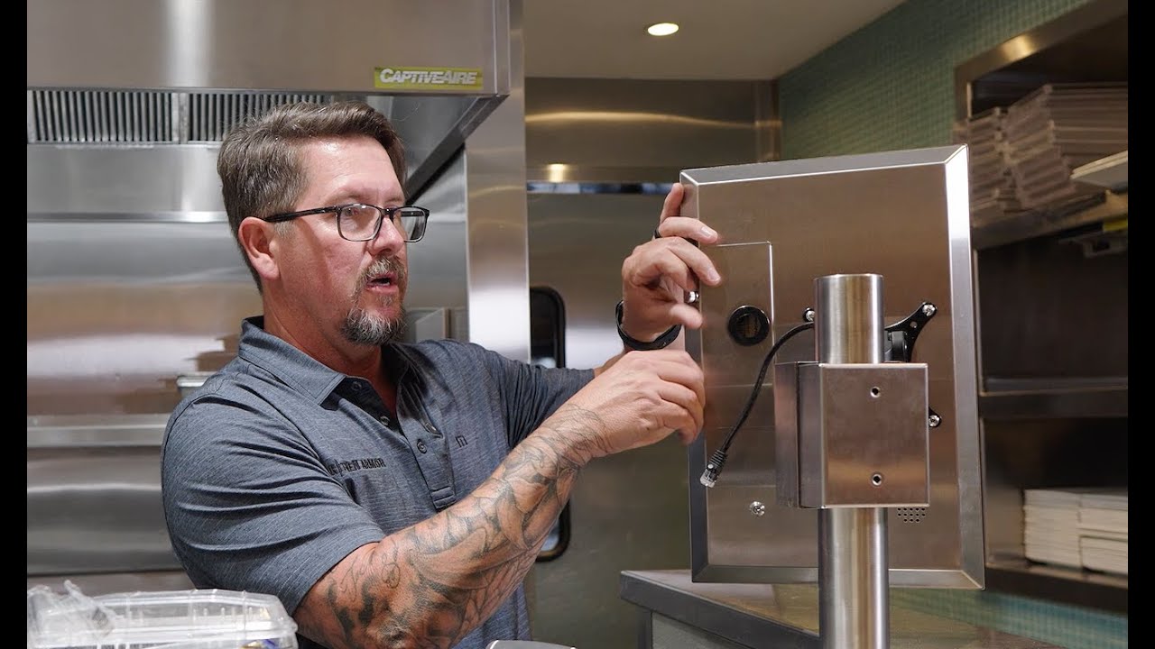 Kitchen Armor POE Touchscreen and Universal Mounting Kit installation