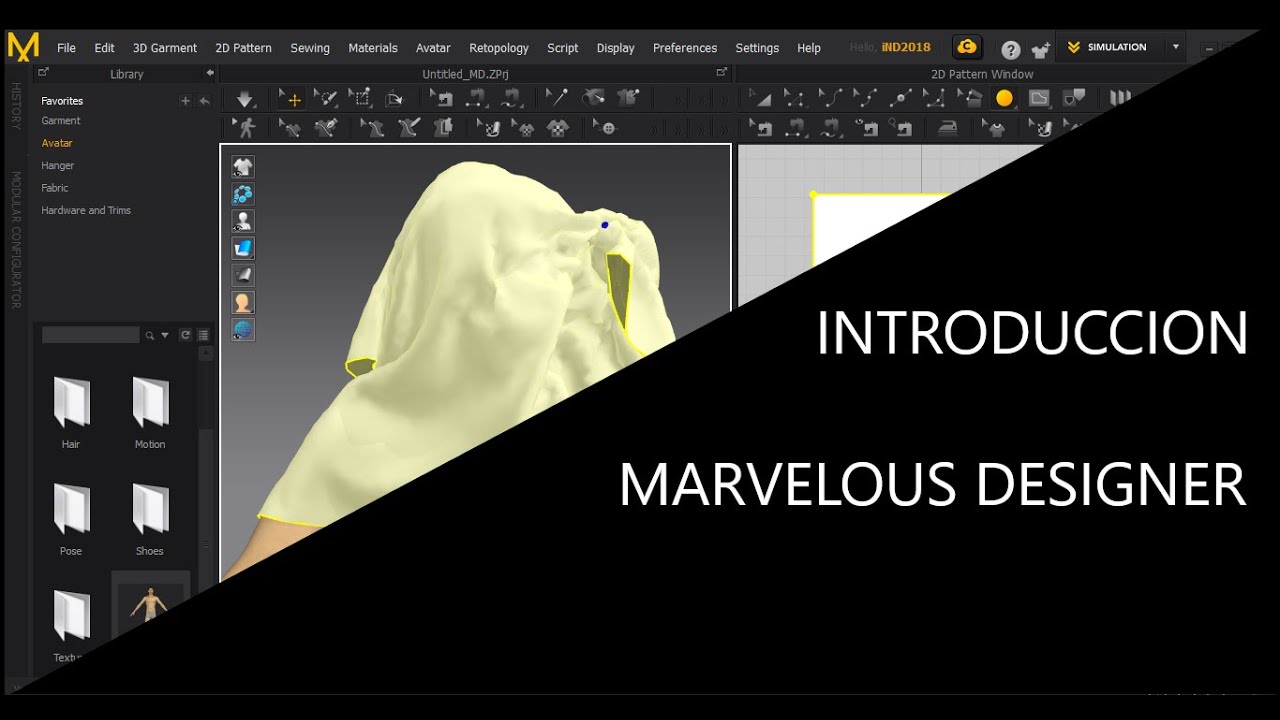 INTRODUCCION A MARVELOUS DESIGNER