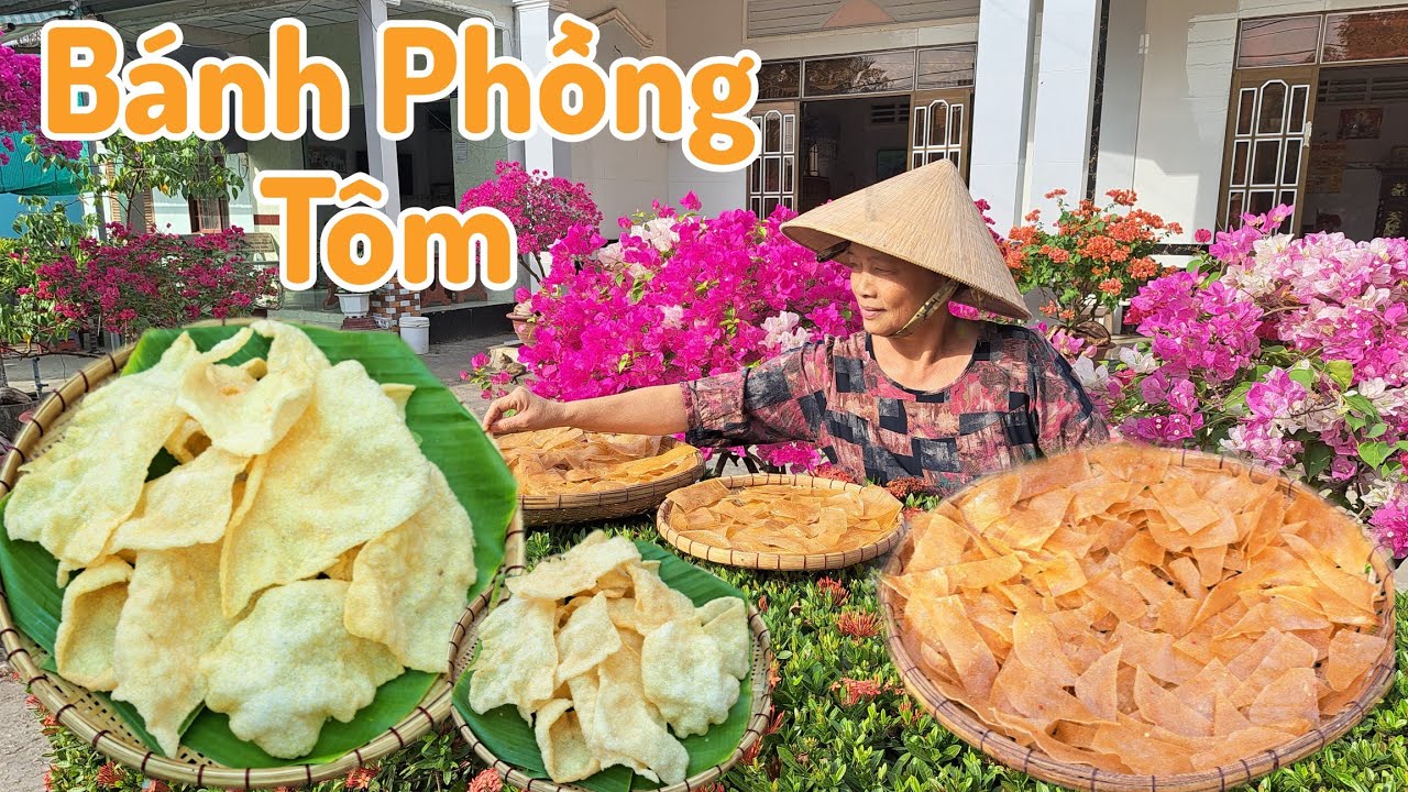 Lần đầu tiên Làm Bánh Phồng Tôm để ăn tết không ngờ quá thành công với công thức này cả nhà ơi!
