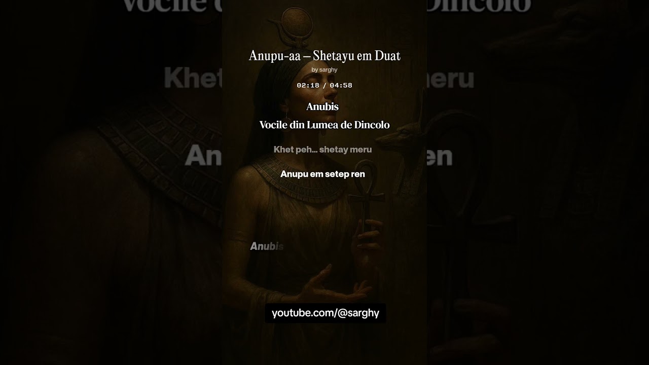 Anubis - Vocile din Lumea de Dincolo @sarghy
