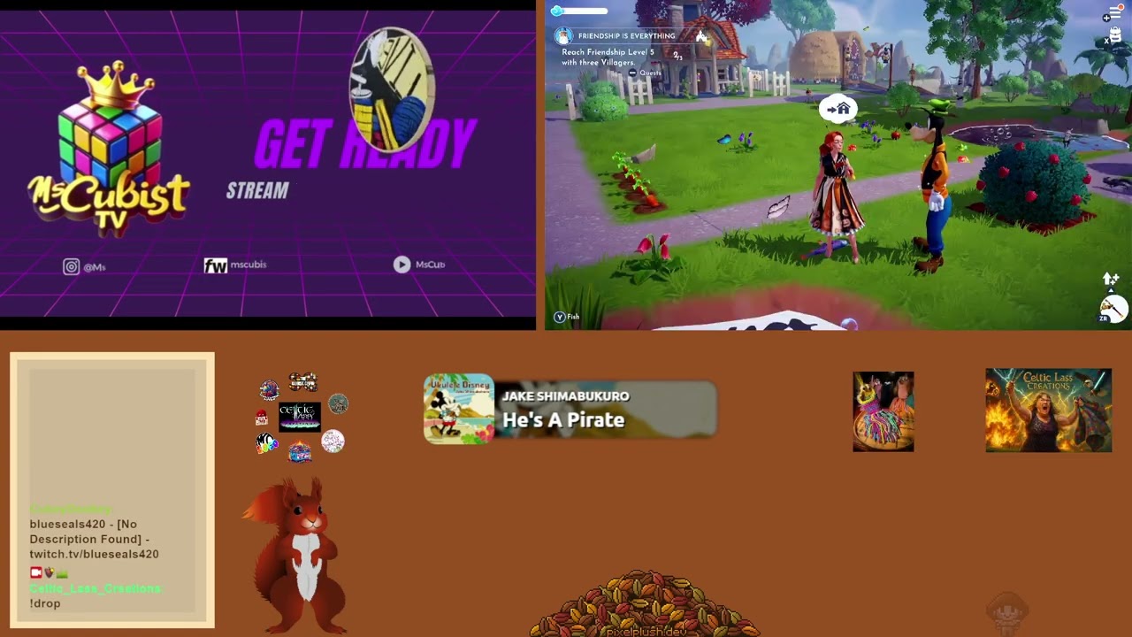 Disney Dreamlight for a chill hang out morning with @mscubisttv