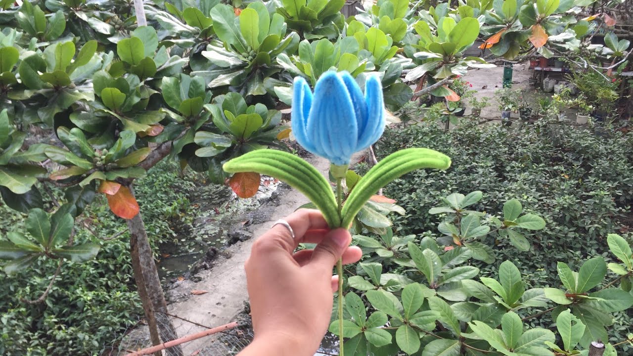 How to make a Fuzzy Wire Tulip || Easy way 