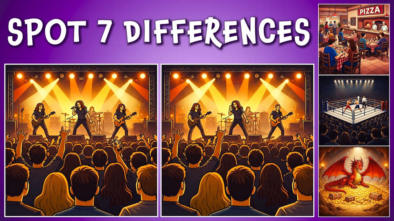 Spot the Difference – 4 Visual Tests (#1)