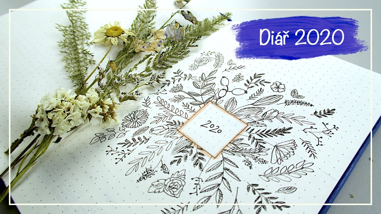 Výroba vlastního diáře 2020 | Bullet journal #5 | DIY