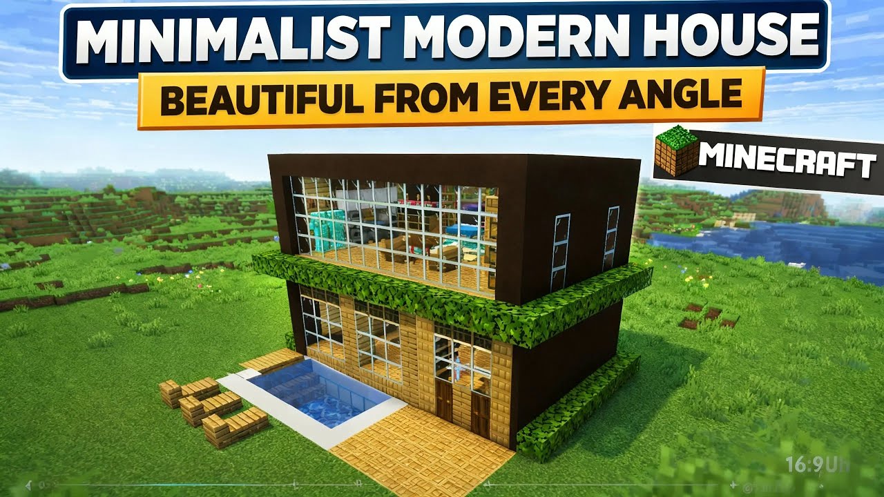 MINIMALIST MODERN HOUSE – BEAUTIFUL FROM EVERY ANGLE | MINECRAFT