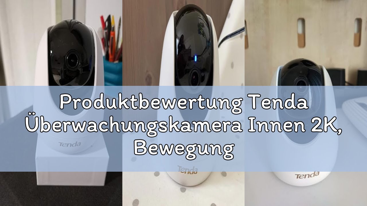 Produktbewertung Tenda Überwachungskamera Innen 2K, Bewegungsmelder und Individuelle Alarm, Hundekam