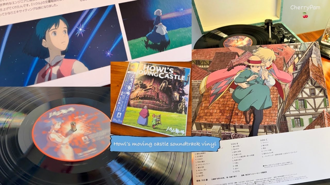 Howl’s Moving Castle vinyl 🪄🏰 Studio Ghibli soundtrack 🎶 Unboxing 🎁