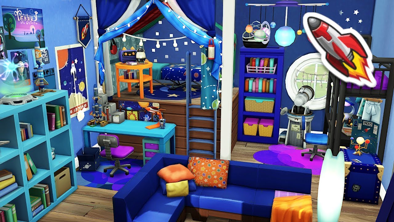 Space Kids Room 🚀 | The Sims 4 - Speed Build (NO CC)