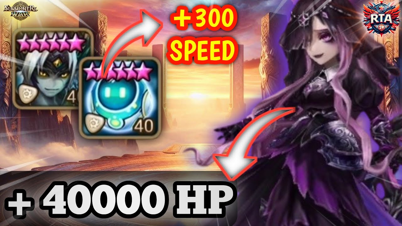 3 SEC LUCIFER COMBO with ROBO-VELASKA Summoners War RTA