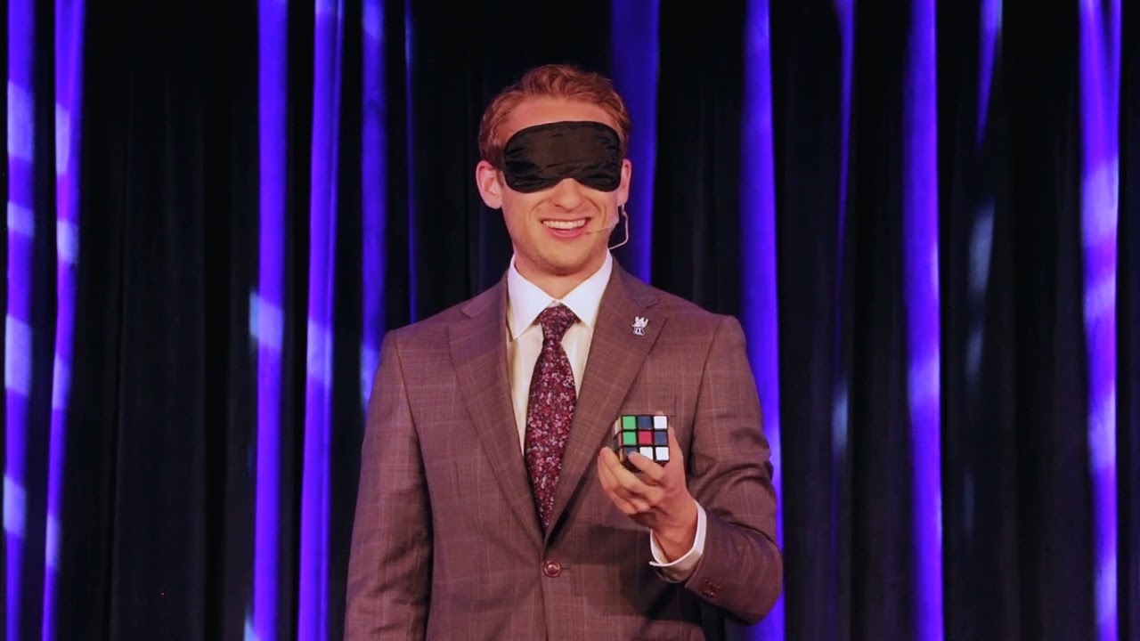 Max Davidson performs his signature memory act at the Magic Castle