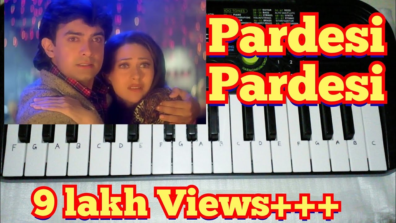 Pardesi pardesi from Raja Hindustani Cover Song on Paino(Casio sa 47) by Madan Mali