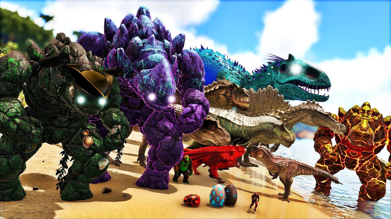 SOBREVIVI 100 DIAS NO HARDCORE PARA DOMAR DINOSSAUROS E DRAGÕES + PODEROSOS DO MUNDO! ARK SUPER MODS