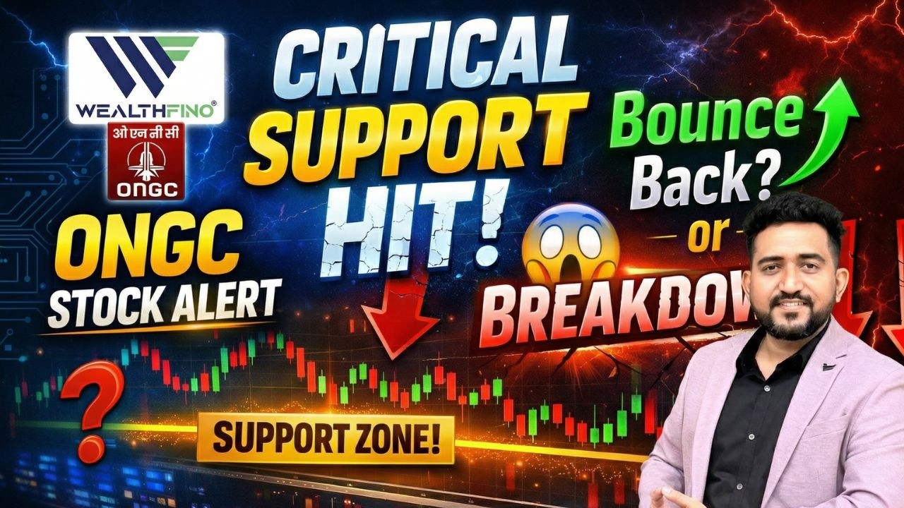 ONGC Stock Alert 🚨 | Critical Support Hit &ndash; Bounce Back or Breakdown? 😱