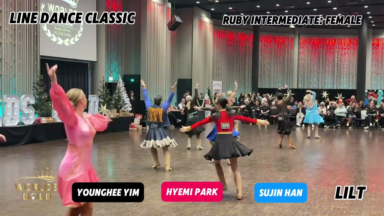 WORLDS GOLD 2024 | Line Dance Classic | Ruby Intermediate: Female | Lilt #윤정혜 #gold_linedance