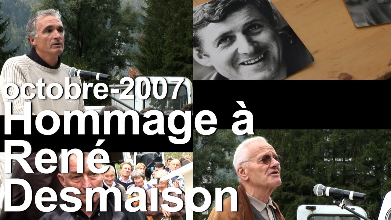 Octobre 2007 hommage à René Desmaison Pierre Mazeaud Christophe Profit Robert Flematti alpinisme