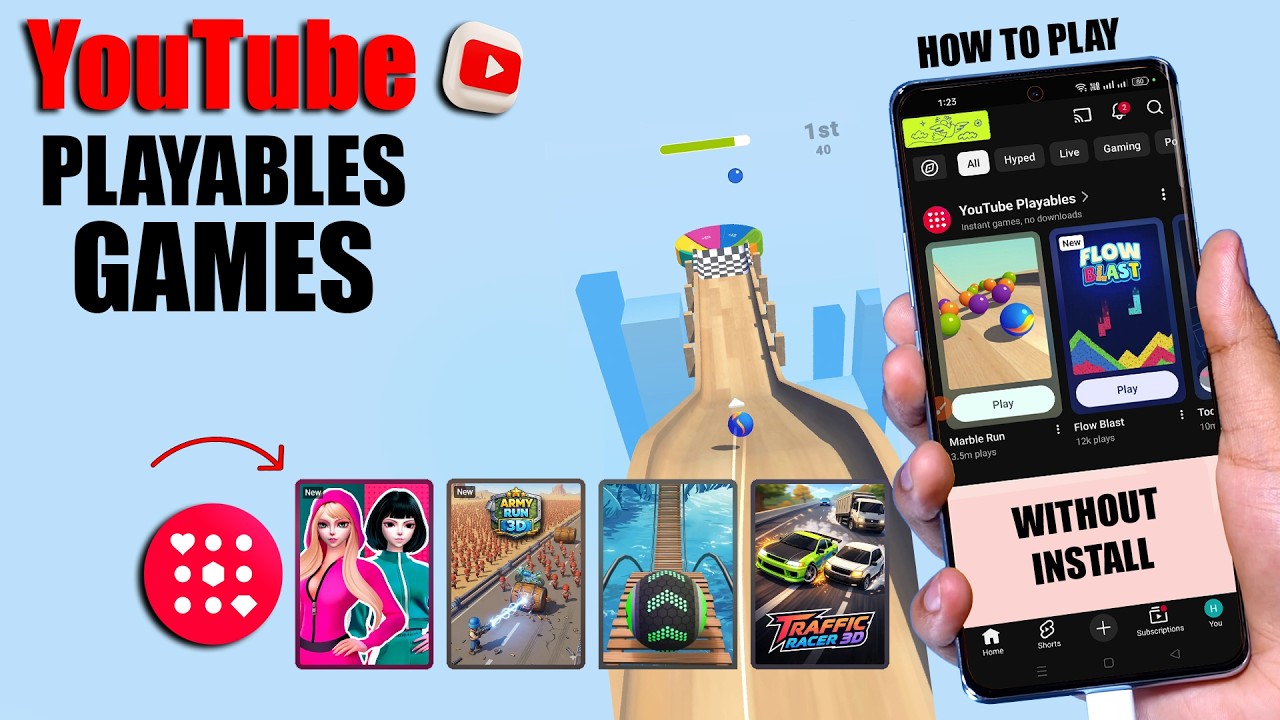 YouTube Playables: How to Play Games on YouTube 🔥 (No Download Needed!)