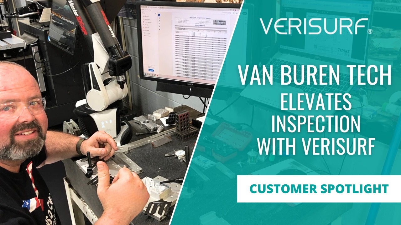 Titans of CNC Part Inspection at Van Buren Tech
